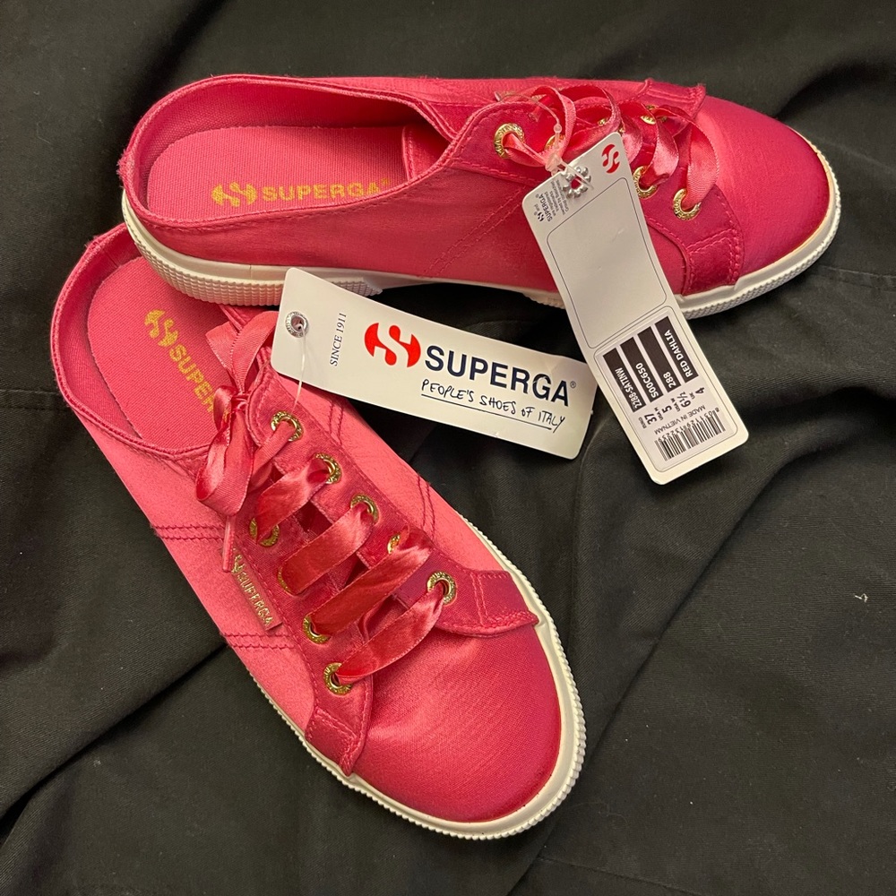 Superga Tennis Shoe open back style